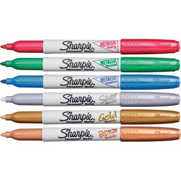 Sanford SAN2029678 Sharpie Metallic Permanent Marker; Assorted Color SAN2029678 - main